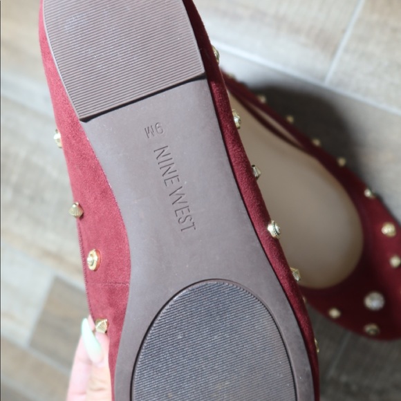 NINE WEST Morton Wine Ballet Flats 9 - Picture 4 of 6
